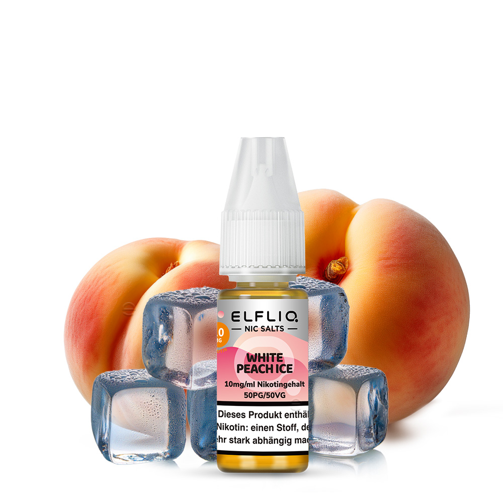 10x ELFLIQ - White Peach Ice - Elfliq by Elf Bar