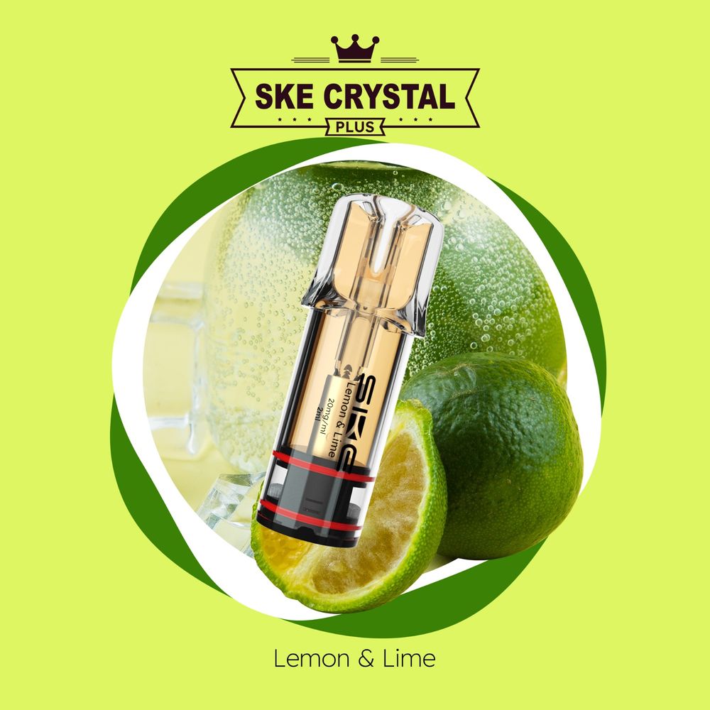 10x SKE Crystal PLUS Lemon & Lime 2% Nikotin 2er Pack