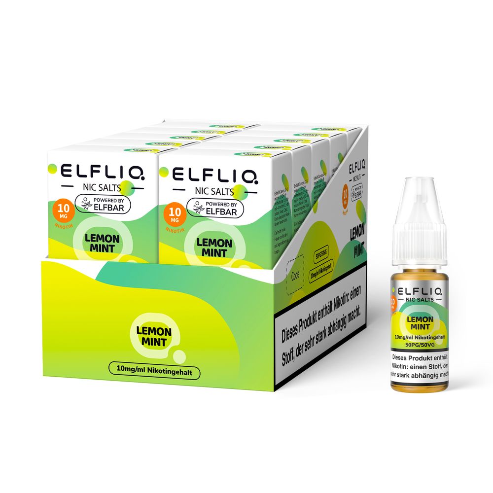10x Liquid Lemon Mint - Elfliq by Elf Bar