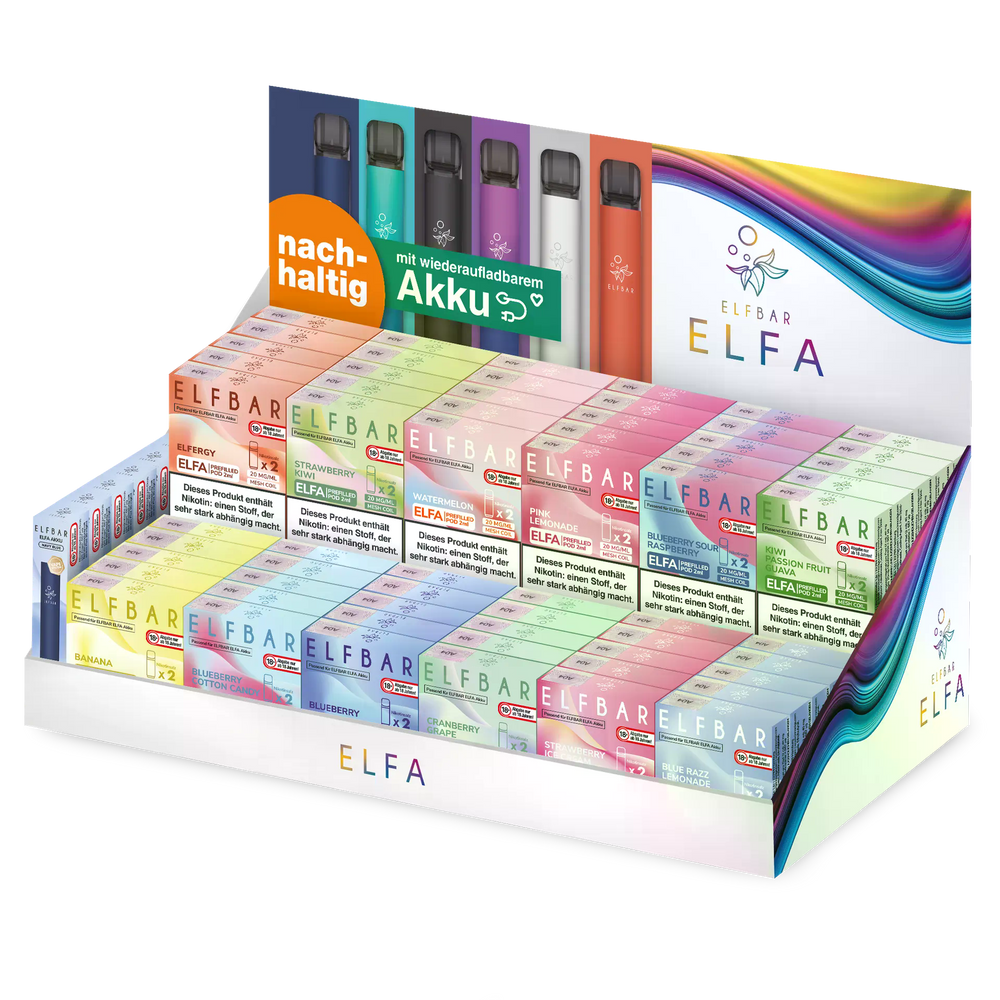 ELFBAR ELFA Leer-Display (für 60 Pods & 9 Akkuträger)