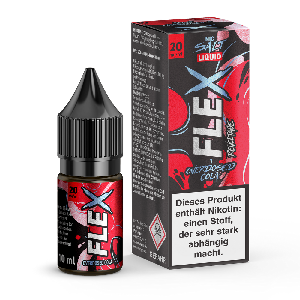 15x Revoltage Flex Overdosed - Cola - Nikotinsalz Liquid