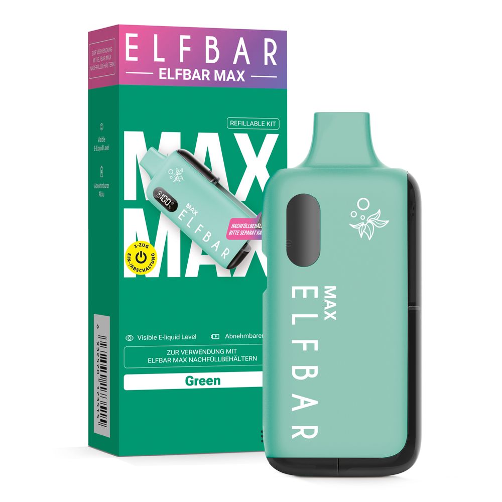 10x ELFBAR MAX Pod Kit - Farbe: Green