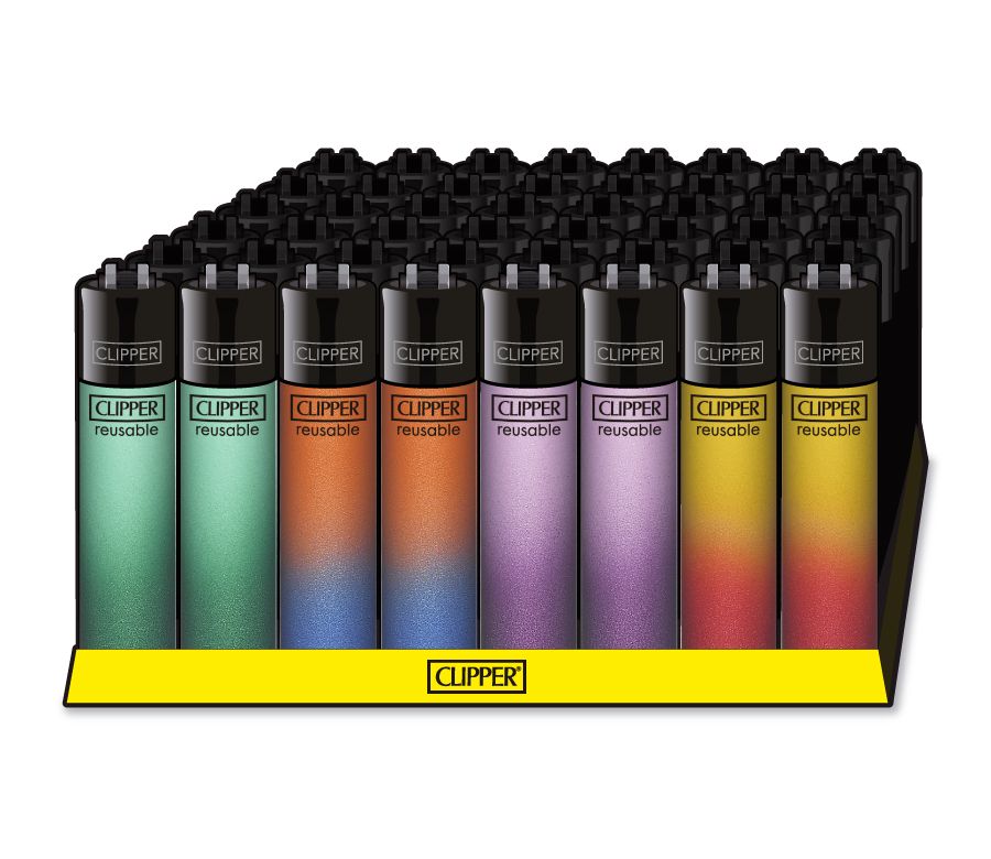 48x Clipper Reibrad Metallic Gradient nachfüllbar