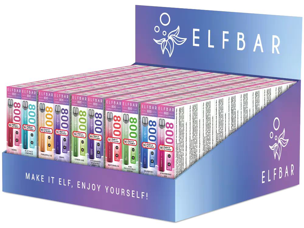 ELFBAR 800 Leer-Display 1 Ebene (für 100 Stück)