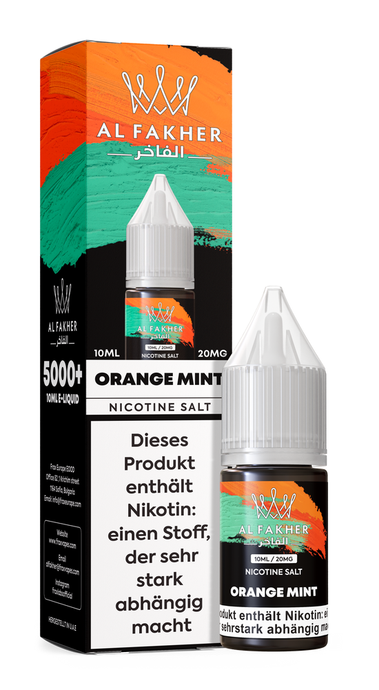 10x Al Fakher Liquid - ORANGE MINT