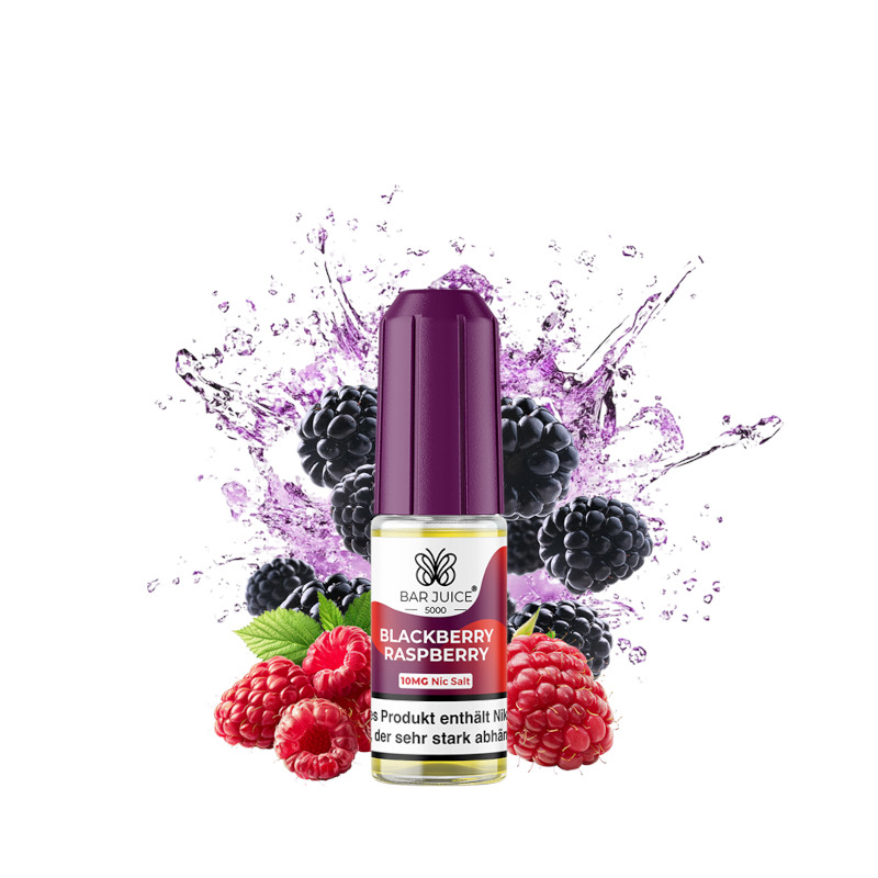 10x Bar Juice 5000 Nikotinsalz Liquid 10 ml Blackberry Raspberry