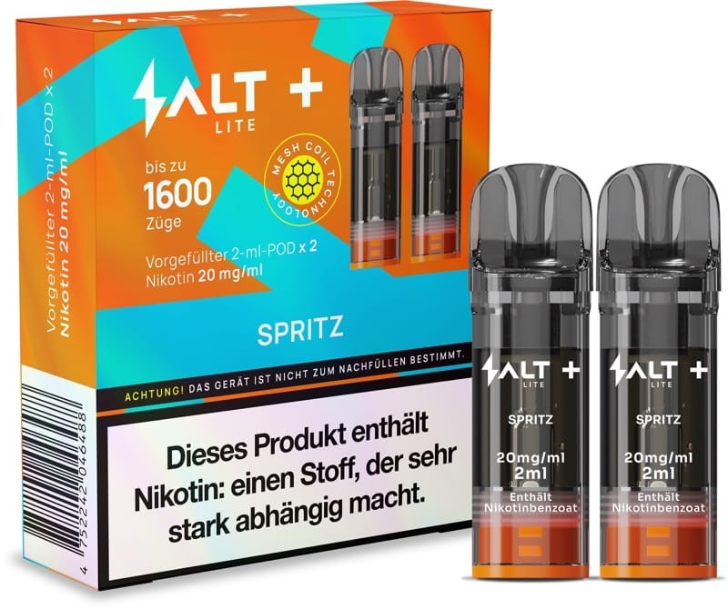 10x SALT Plus Lite Pods Spritz 20mg/ml