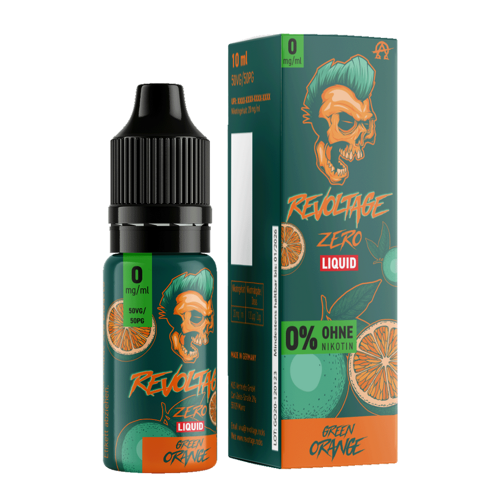 15x Revoltage - Green Orange - 10ml Nikotinsalz Liquid