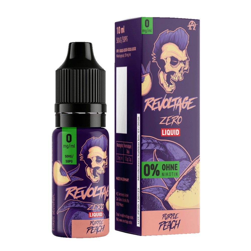 15x Revoltage - Purple Peach - 10ml Nikotinsalz Liquid