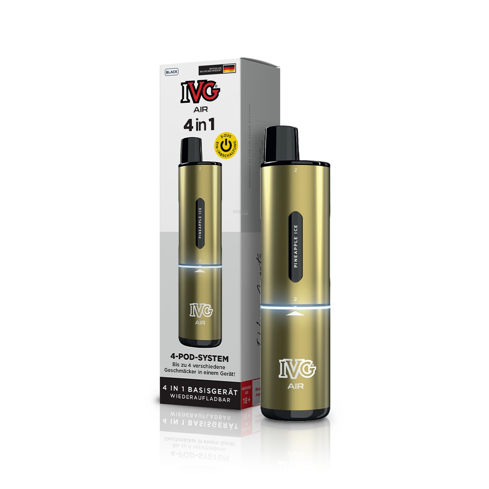 10x IVG Air 4in1 - 1100mAh Device - Farbe: Gold