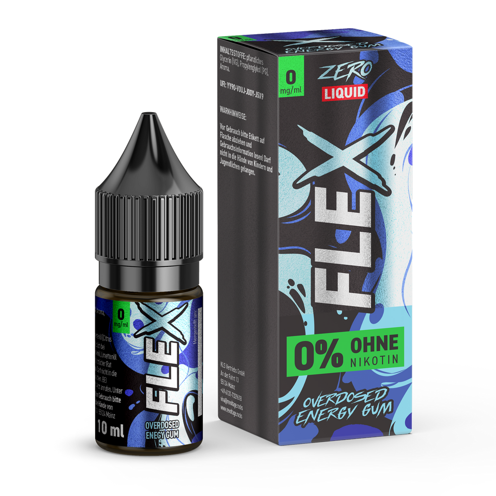 15x Revoltage Flex Overdosed - Energy Gum - Nikotinsalz Liquid