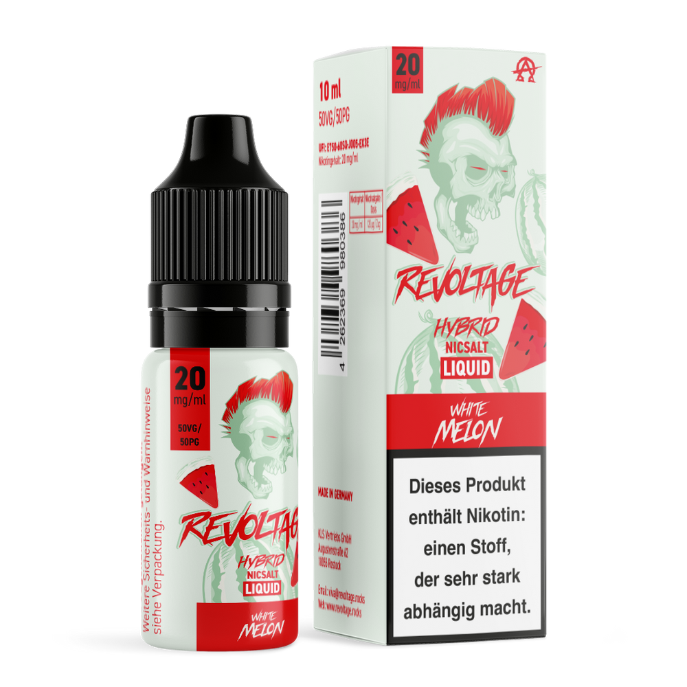 15x Revoltage - White Melon - 10ml Nikotinsalz Liquid