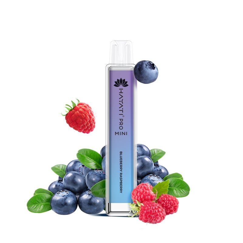 10x Hayati Pro Mini 800 Blueberry Raspberry 20mg Nikotin