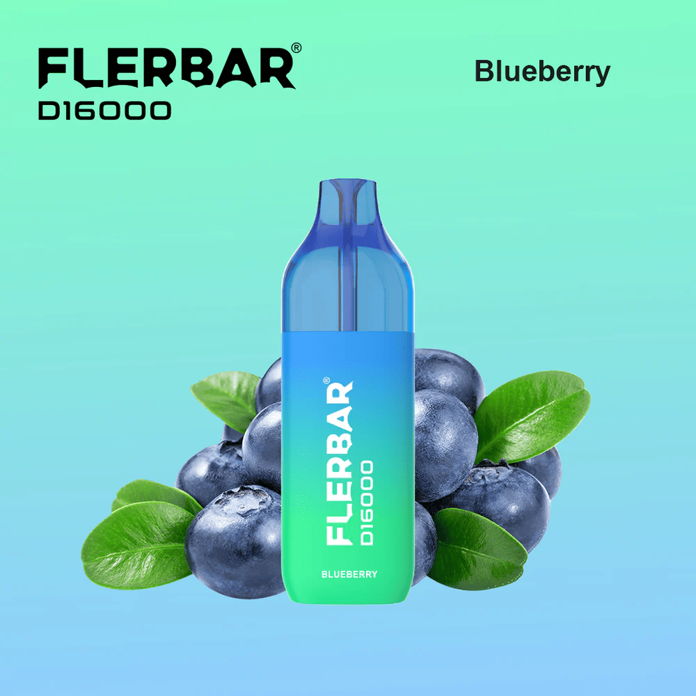 10x Flerbar D16000 Blueberry 2ml + 10ml