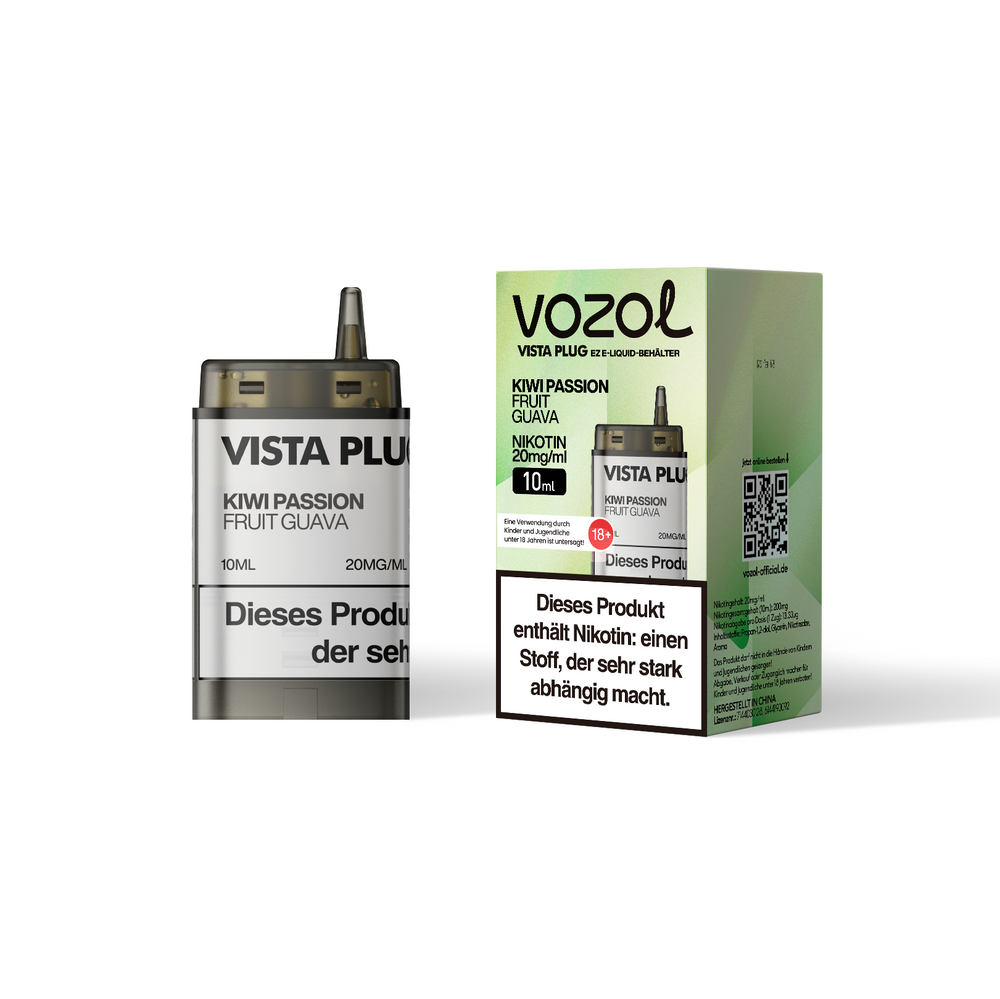 5x Vozol Vista Plug Ez Kiwi Passion Fruit Guava Pod Set