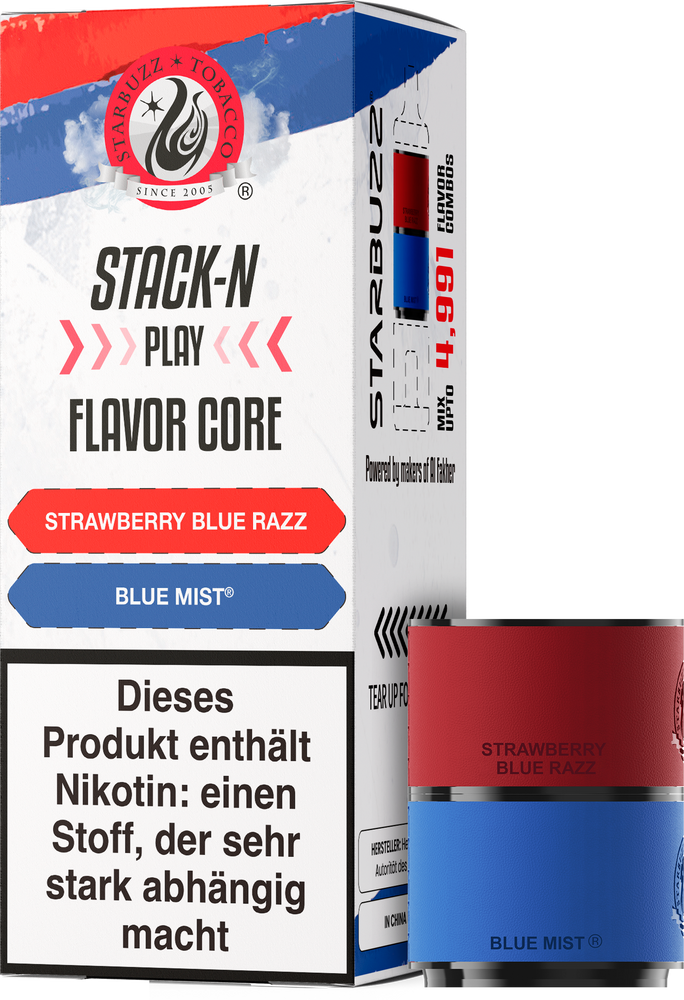 10x Star Buzz Pod Strawberry Blue Razz und Blue Mist - 2er Pack - 20mg