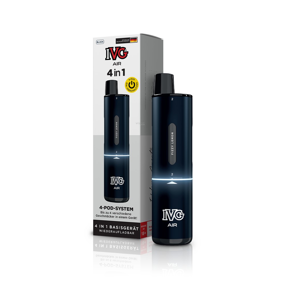 10x IVG Air 4in1 - 1100mAh Device - Farbe: Black
