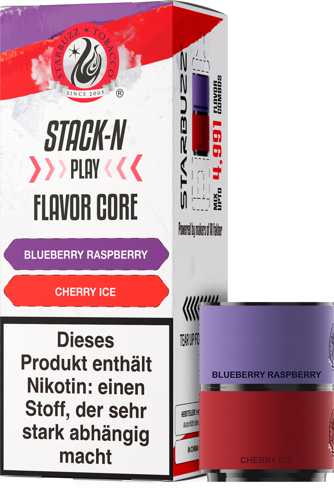10x Star Buzz Pod Blueberry Raspberry und Cherry Ice - 2er Pack - 20mg