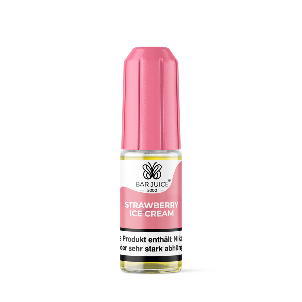 10x Bar Juice 5000 Strawberry Ice Cream Nikotinsalz Liquid 10 ml