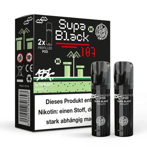 10x 187 Strassenbande - Prefilled Pods - Supa Black