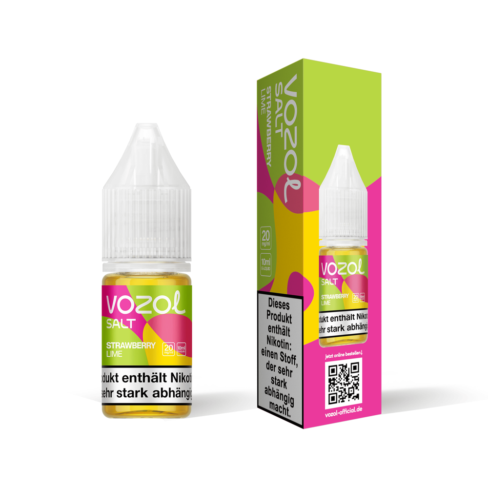 10x Vozol Liquid - Strawberry Lime - 10ml
