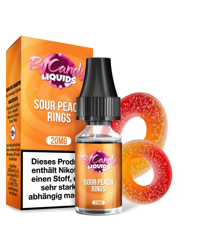10x ByCandy Liquid - Sour Peach Rings 10ml