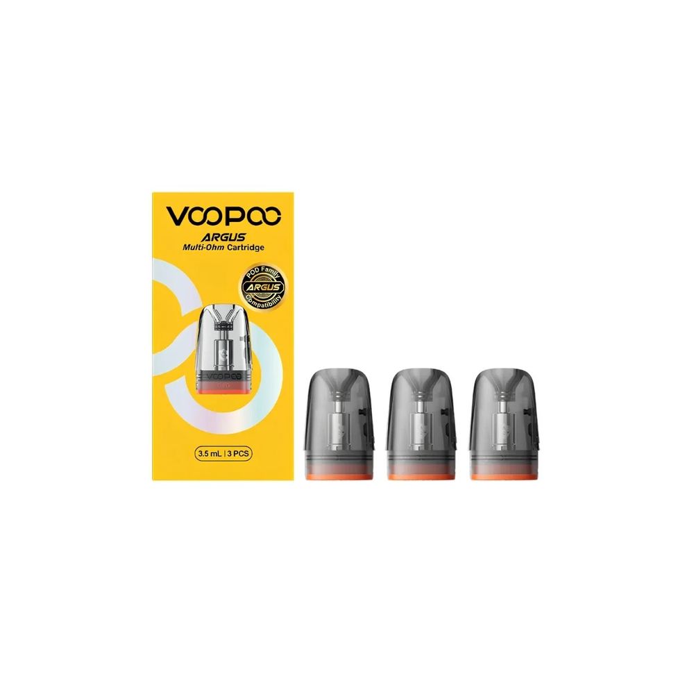 3x Voopoo Argus Multi Ohm Pods 0.4 / 0.7 / 1.0 Ohm