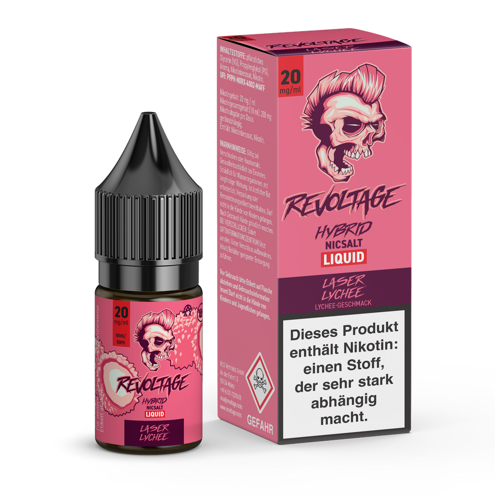 15x Revoltage - Laser Lychee  - 10ml Nikotinsalz Liquid