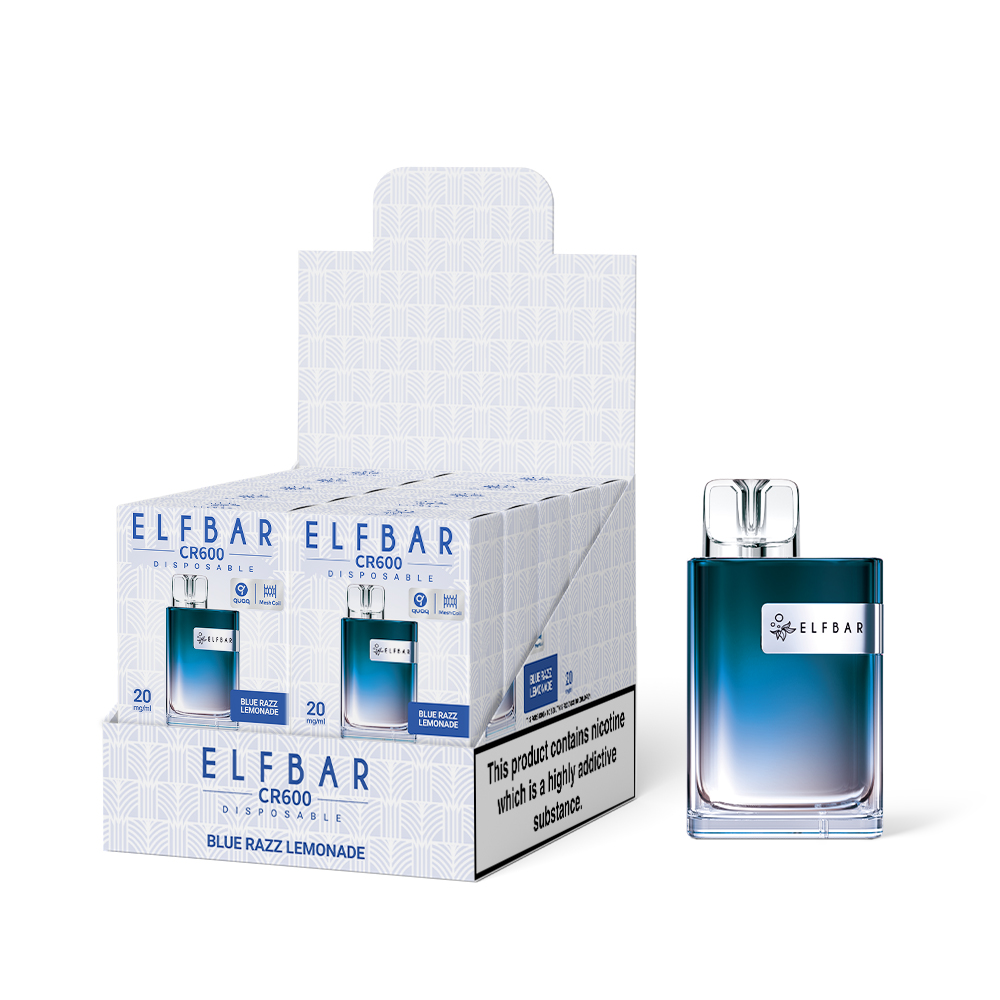 10 x ELFBAR CR600 Blue Razz Lemonade 20mg