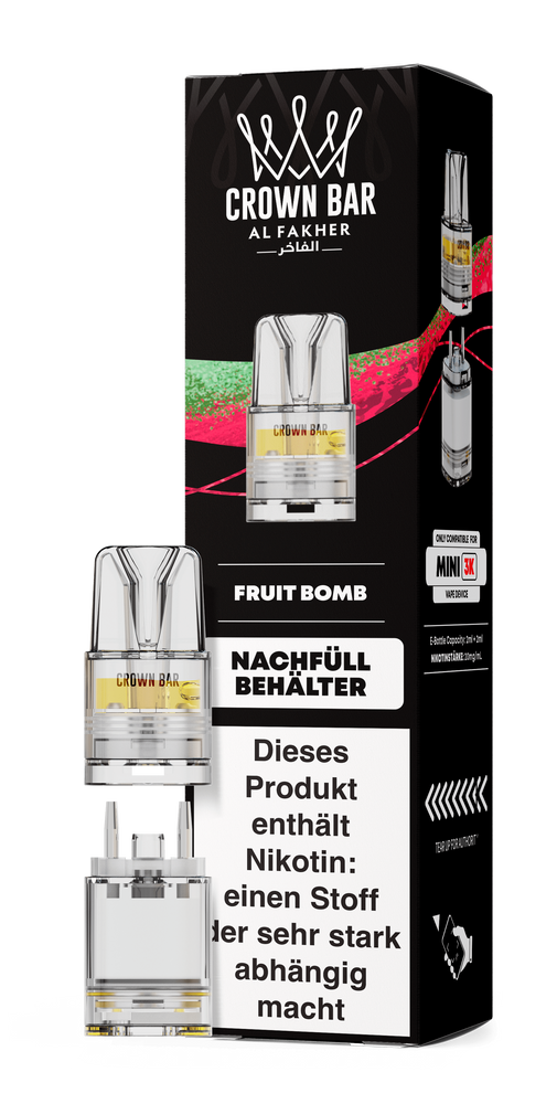 10x Al Fakher Mini 3K Pod - Fruit Bomb - 20mg Nikotingehalt