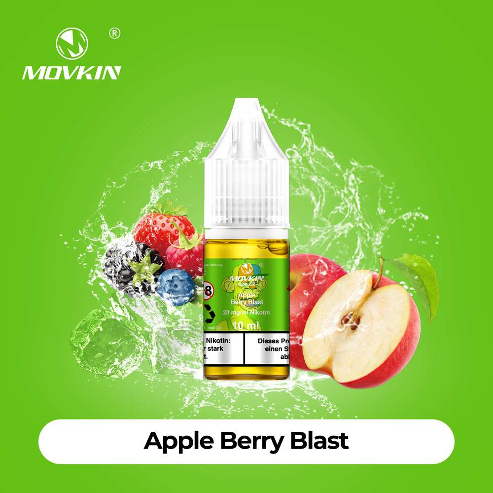 10x Movkin Liquid Apple Berry Blast - 10ml