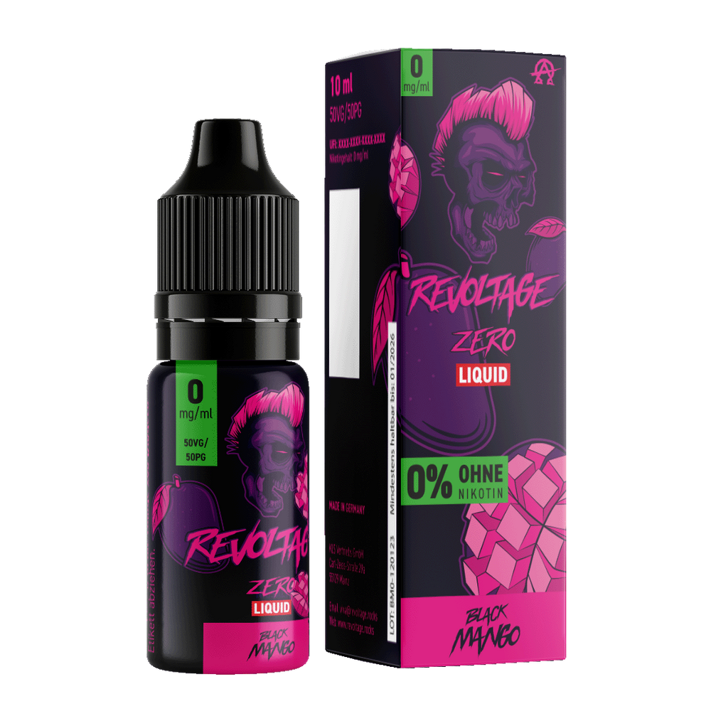 15x Revoltage - Black Mango - 10ml Nikotinsalz Liquid