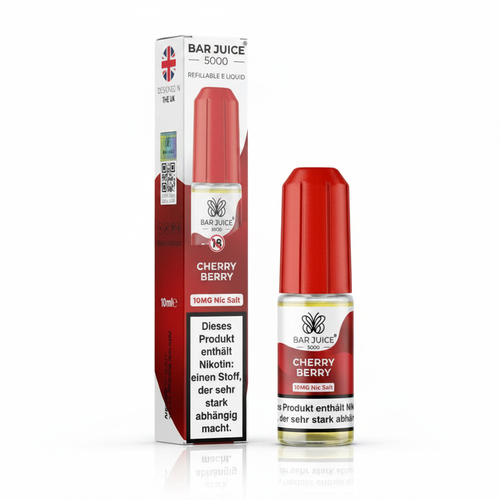 10x Bar Juice 5000 Nikotinsalz Liquid 10 ml Cherry Berry