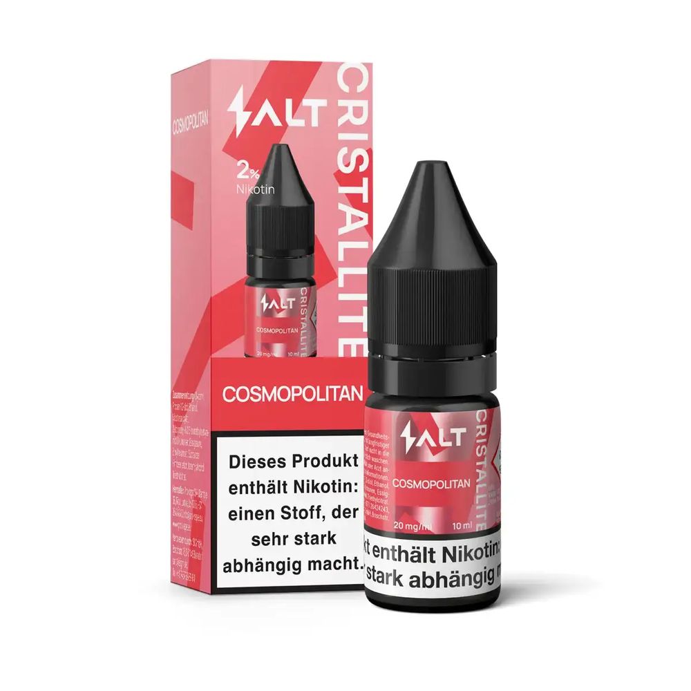 10x Salt Cristallite Liquid 10ml - Cosmopolitan - 20mg/ml Nikotinstärke